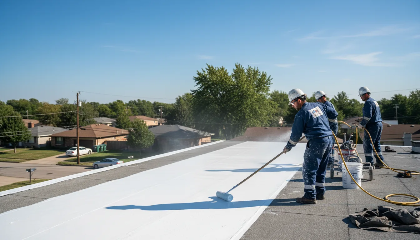 Commercial roof coating in Muncie, IL near me